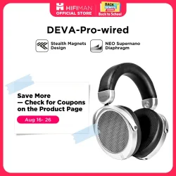 Hifiman, HIFIMAN Deva-Pro Over-Ear-Kopfhörer mit offener Rückseite, planarer Magnetkopfhörer mit Stealth-Magneten und kabelgebundener Version