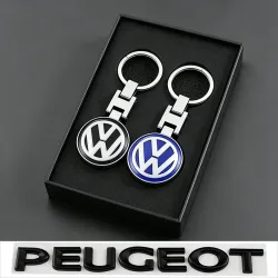 3D Metall Auto-Logo Schlüsselanhänger Zubehör Reifenventil für VW GTI Golf Polo Passat CC Tiguan T-ROC Jetta Arteon Beetle MK7.
