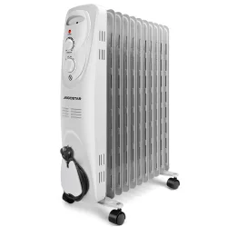 Aigostar 2300W Ölradiator energiesparend Heizkörper mit 11 Rippen, Radiatoren Elektrisch Heizung mit Thermostat, 3 Heizstufen, Elektroheizung Mobiler Ölgefüllte Heizkörper