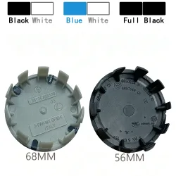 4 Stück 68mm/56mm Auto-Radnabenkappen Radabdeckung für BMW E36 E39 E46 E60 E90 E90 F01 F10 F30 G01 G20 G21 G30 G11 F15 X5