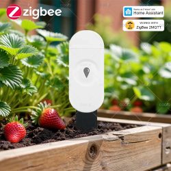 Zigbee Smart Bodentester Luftfeuchtigkeit Temperatur Feuchtigkeitssensor für Pflanzengarten funktioniert mit Home Assistant Zigbee2MQTT