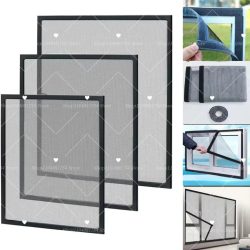 ?   Selbstklebendes Anti-Mücken-Fenstergitternetz, anpassbare Größe, Anti-Moskitonetz, sommerliches insektensicheres Moskitonetz für Fenster