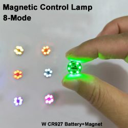8Mode Drahtlose LED Magnetische Steuerlampe Magnet Induktion Blinkende Flow Lights + Button Batterie + Magnet DIY Spielzeug Modell Multi Farbe