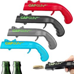 Tragbarer Kreativer Flaschenöffner in Pistolenform, Multifunktionales Gadget für Küche und Bar, Lustiges Geschenk