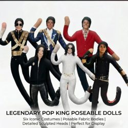 Michael Jackson Cosplay Requisiten-Puppe Plüschfigur Abstrakte Gelenkbewegliche Puppen Weiche Stoffpuppen Raumdekoration Sammlerstück Geschenk