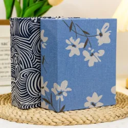 Neues Fotoalbum mit 100 Taschen, 4 x 6 Fotos, kleines Sammelalbum, Leinenhülle, Slip-in-Bilderalben, DIY beschreibbare Fotoaufbewahrung