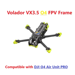 FlyFishRC Volador VX3/VX3.5 O4 Pro FPV-Rahmen 3 3,5 Zoll kompatibel mit DJI O4 Air Unit Pro für FPV RC Freestyle Quadcopter Kit