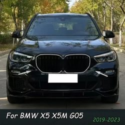 LED Front-Kühlergrill-Zubehör für BMW X5 G05 xDrive 30i 35d 40i M50i 2018-2023 Glänzend Schwarzer Grill Karosserie-Kit