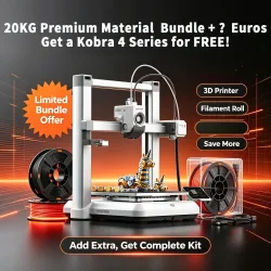 Tolles Angebot: Upgrade auf Kobra 4 3D-Drucker + 20KG PLA Filament-Paket ODER Upgrade auf Kobra 4 Combo 3D-Drucker + 20KG PLA-Paket