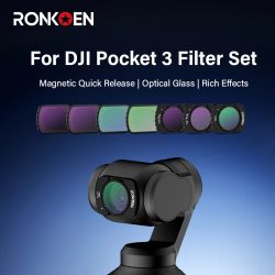 Ronkoen Magnetisches ND/CPL-Filterset für DJI OSMO Pocket 3 Creator Combo-Zubehör, Action-Kamera-Neutraldichtefilter