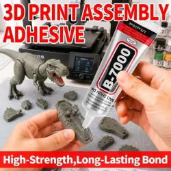 Schnell trocknender transparenter Klebstoff für 3D-gedruckte Teile, DIY-Modellmontage, PLA, ABS, TPU, PETG, hochfestes Kunststoffklebemittel.