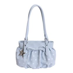 Modische, exquisite Schultertaschen mit Polka-Dot-Muster aus weichem PU-Leder mit Reißverschluss für Damen 2026 ? Hochwertige Retro-Handtaschen mit großem Fassungsvermögen und elegantem Design