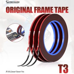 MECHANIC T3 3 mm Rand-Bildschirmrahmen-Kleber für iPhone, Tablet, Computer, Elektrogeräte, Reparatur, grüner Schaumstoff, doppelseitiges Klebeband