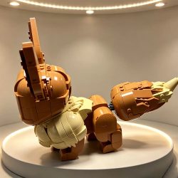 MOC Kreativer Niedlicher Fuchs Magisches Haustier 3D-Bausatz Dekorative Bausteine für Festliche Anlässe und Partys