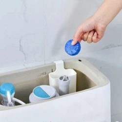 WC-Reiniger-Pufferbox, WC-Feststoffspender ? Ersatzteil für den Spülkasten, hängender Spender mit langsam freigebendem Inhalt, verlängert die Reinigungszeit