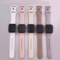 Silikonarmband für Apple Watch-Armbänder 40 mm 44 mm 46 mm 45 mm 41 mm 49 mm 42 Correa-Armband iWatch-Serie Ultra3 2 7 8 9 SE 10 11 Band