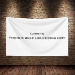 Benutzerdefinierte Flagge. Jedes Design. Illegale Designs werden nicht hergestellt