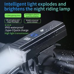 3000 Lumen Fahrrad Licht 2000 mAh Fahrrad Scheinwerfer Power Bank Taschenlampe Lenker USB Lade MTB Rennrad Highlight