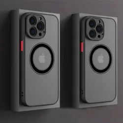 NONE, Magnetische Schutzhülle für MagSafe Kabelloses Laden für iPhone 16 15 14 13 11 12 Pro Max 13 Mini 14 Plus Cover Funda