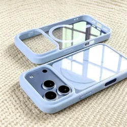 Modische Magnetische Acryl-Handyhülle mit Transparenter Rückseite für iPhone 18 17 16 15 14 13 12 Pro Max Plus Air 11 16e 17e 17 für Magsafe Cover