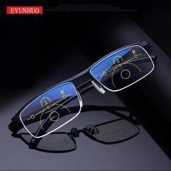Intelligente multifokale progressive Lesebrille für Männer und Frauen, Nah- und Dual-Use-Anti-Blaulicht-Brille mit automatischer Anpassung