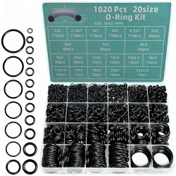 1020-teiliges Reparaturset für O-Ringe aus Nitril in Box, Dichtungsringset