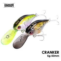 Kingdom Crazy Crankbaits Langsam sinkende Angelköder 5 g 50 mm Mini Minnow Swing Kleine Kurbeln Harte Köder Wobbler Angelgerät