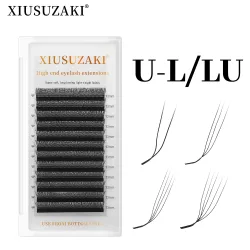 XIUSUZAKI L/LU/M Curl U-förmige YY 3D 4D 5D Wimpernverlängerungen U-Wimpern Extensions Nerz Vorgefertigte Volumenfächer Falsche Wimpern