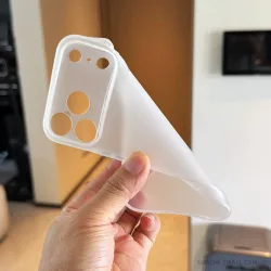 YX, Ultra Dünne Matte Durchsichtige Weiche TPU-Hülle für iPhone 18 17 Pro Max Air 16 15 14 Plus 13 12 mit Tasten- und Kameraschutz Schlanke Abdeckung