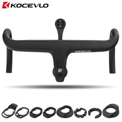 KOCEVLO X01 Rennrad Vollcarbon Vorbau Integrierter Fahrradlenker für 28,6 mm mit Abstandshaltern Fahrradteile Zubehör