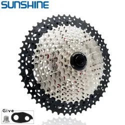 SUNSHINE Fahrradkassette 8/9/10/11/12 Geschwindigkeit MTB Kettenrad 11T-32T/36T/40T/42T/46T/50T/52T HG Struktur Freilauf für SHIMANO/SRAM