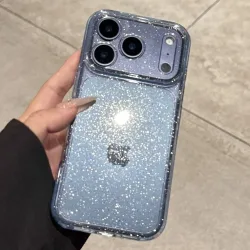 Luxuriöse Glitzer-Silikon-Handyhülle für iPhone 18 17 Air 16 15 14 Plus 13 12 18 Pro Max Transparente Weiche TPU-Hülle