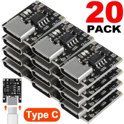 1-20 Stück TP4056 3,7V Lithium-Akku Lade- und Entladegerät mit Schutzfunktion Typ-C USB Typ C Li-Ionen-Akku Ladeboard