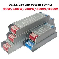 DC 12V 24V Schaltnetzteil AC176-264V LED-Lichttreiber Netzteil 60W 100W 200W 300W 400W Mute-Beleuchtungstransformatoren