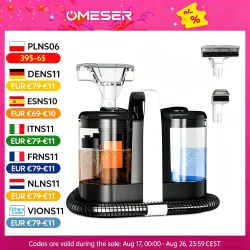 OMESER W07 15KPa Tragbare Teppichreinigermaschine 600W Polsterreiniger Haustier Spezialfleckenreiniger Leistungsstark für Sofa Autositz