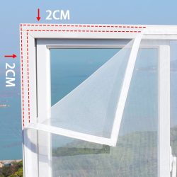 ?Unsichtbare kundenspezifische · Verbesserter Schutz? Fenster-/Türbildschirme für Mücken- und Insekten ? Klettverschluss ohne Bohren, mehrere Größen