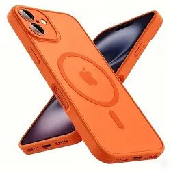 Jinitaimeik, Luxuriöser Objektivschutz Matt Transluzente Magnetische Hülle für iPhone 18 17 16 15 14 13 Pro Max Kompatibel mit Magsafe Kabelloser Ladestation