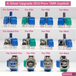 K-SILVER JS13 PRO+ TMR-Joystick für Switch Pro PS5 PS4 Xbox Series Xbox One Anti-Drift Elektromagnetischer 3D-Analog-TMR-ThumbStick