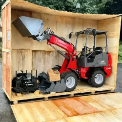 Landwirtschaftlicher Lader mit Kubota Dieselmotor, Euro5 EPA Mini-Radlader, Hydraulischer 4×4 Kompaktlader, 2-Tonnen-Lader, Anpassbar