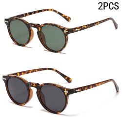 2PCS Neue Stil Von Retro Gläser Runde Mode Mita Sonnenbrille Personalisierte Sonnenbrille JH3053