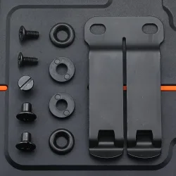 1 Stück KYDEX Edelstahl-Scheide K-Typ Scheide-Zubehör Gürtelclip Stilvoller Gürtelclip Sicheres Tragen Messerholster Taschenclip