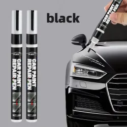 Schwarzer Autokratzer-Reparaturstift, Auto-Lackstift, Wasserfester Autolack-Fixierer, Universeller Schwarzer Auto-Detailing-Stift