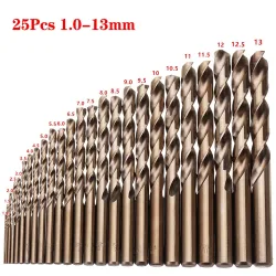 Hohe Quatity HSS-Co M35 Kobalt Gerade Schaft Twist Bohrer Power Werkzeug Zubehör Für Metall Edelstahl Bohren