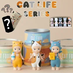 2026 Anime Sweater Figur CAT LIFE SERIE Position Instantnudeln Press-Landschaftsornament PVC-Modell Spielzeug Sammlerstücke Geschenke