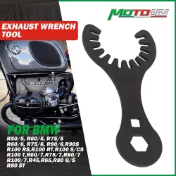 1PC Für BMW Airhead Boxer R80 R100/5/6/7 R45 R65 Auspuff Schlüssel Werkzeug Schwarz Pulver Beschichtung motorrad Zubehör Mutter Schlüssel