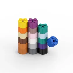 20 Stücke MOC Teile 3941 6143 Ziegel Runde 2x2 mit Achsloch Kompatible Ziegel DIY Montage Bausteine Partikel Kind Spielzeug Geschenk