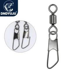 DNDYUJU 50 Stück Größe 5 # -14 #   Angelhaken Köder Wirbel Angeln Stecker Pin Lager Rollwirbel Angelgerät Angelgerät Karpfen
