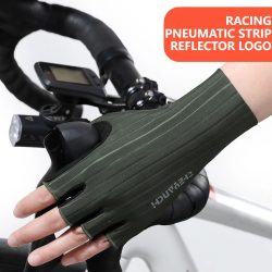 GTUBIKE Neue Fahrradhandschuhe mit dick gepolsterter Handfläche für Komfort ? Luftdurchlässiges Gewebe reduziert Luftwiderstand ? für Herren- und Damen-Radrennen