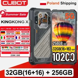 [Versand aus Polen] CUBOT KingKong X Android 14 Smartphone 32GB(16+16) 256GB 10200mAh 6,583