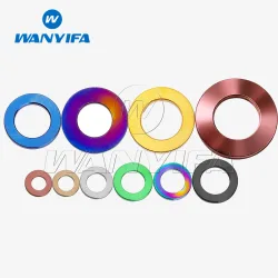 Wanyifa Titan M3 M4 M5 M6 M7 M8 M10 M12 M14 Titan-Abstandshalter-Unterlegscheiben für DIN912 Schrauben